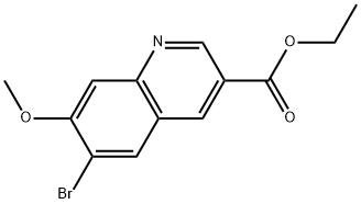 ethyl 6-bromo-7-methoxyquinoline-3-carboxylate Structure