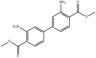 dimethyl 3,3'--diamino-1,1'-biphenyl-4,4'-dicarboxylate Structure