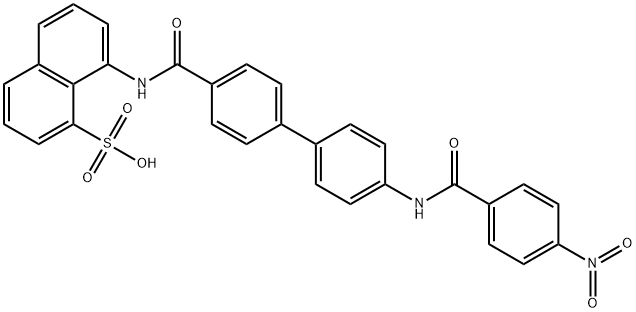 8-[[[4′-[(4-Nitrobenzoyl)amino][1,1′-biphenyl]-4-yl]carbonyl]amino]-1-naphthalenesulfonic acid Structure