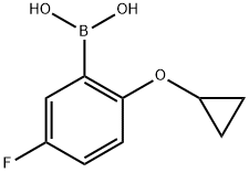 B-[2-(Cyclopropyloxy)-5-fluorophenyl]boronic acid Structure