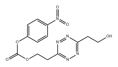 2-(6-(2-hydroxyethyl)-1,2,4,5-tetrazin-3-yl)ethyl (4-nitrophenyl) carbonate Structure