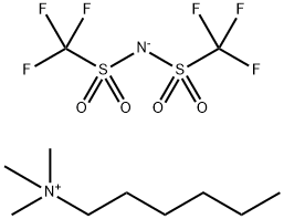 TRIMETHYL HEXYL AMMONIUM BIS(TRIFLUOROMETHANESULFONYL)IMIDE Structure