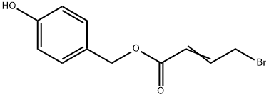 (4-Hydroxyphenyl)methyl 4-bromo-2-butenoate Structure