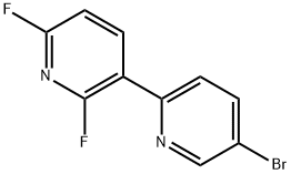 5-Bromo-2',6'-difluoro-2,3'-bipyridine Structure