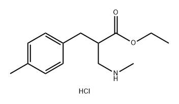 Ethyl3-(methylamino)-2-(4-methylbenzyl)propanoatehydrochloride Structure