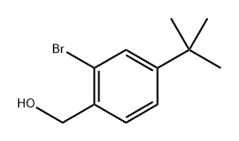 (2-Bromo-4-(tert-butyl)phenyl)methanol Structure