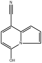 5-hydroxyindoli zine~8~ carbonitrile 구조식 이미지