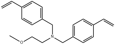 N-[(4-ethenylphenyl)methyl]-N-(2-methoxyethyl) -4-ethenyl-benzenemethanamine Structure