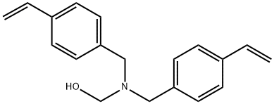 1-[bis[(4-ethenylphenyl)methyl]amino] methanol Structure