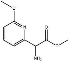 methyl 2-amino-2-(6-methoxypyridin-2-yl)acetate Structure