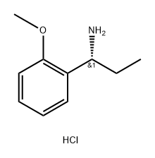 Benzenemethanamine, α-ethyl-2-methoxy-, hydrochloride (1:1), (αR)- Structure