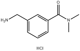 3-(aminomethyl)-N,N-dimethylbenzamide hydrochloride Structure