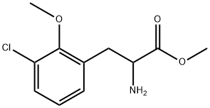 methyl 2-amino-3-(3-chloro-2-methoxyphenyl)propanoate Structure