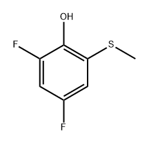 2,4-Difluoro-6-(methylsulfanyl)phenol Structure