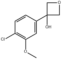 3-(4-chloro-3-methoxyphenyl)oxetan-3-ol Structure