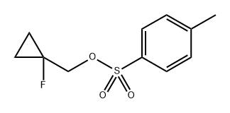 Toluene-4-sulfonic acid 1-fluoro-cyclopropylmethyl ester Structure