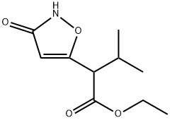 5-Isoxazoleacetic acid, 2,3-dihydro-α-(1-methylethyl)-3-oxo-, ethyl ester 구조식 이미지