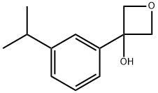 3-(3-isopropylphenyl)oxetan-3-ol Structure