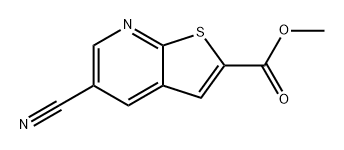 Thieno[2,3-b]pyridine-2-carboxylic acid, 5-cyano-, methyl ester Structure