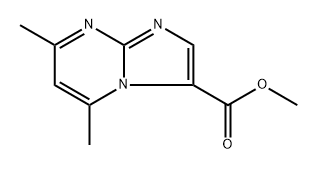 methyl 5,7-dimethylimidazo[1,2-a]pyrimidine-3-carboxylate Structure