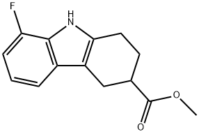 methyl 8-fluoro-2,3,4,9-tetrahydro-1H-carbazole-3-carboxylate 구조식 이미지