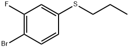 (4-bromo-3-fluorophenyl)(propyl)sulfane Structure