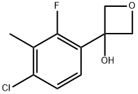 3-(4-chloro-2-fluoro-3-methylphenyl)oxetan-3-ol Structure