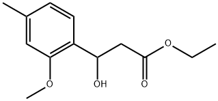 Ethyl β-hydroxy-2-methoxy-4-methylbenzenepropanoate Structure