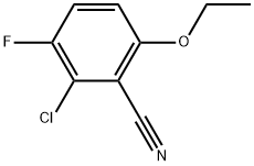 2-Chloro-6-ethoxy-3-fluorobenzonitrile Structure