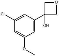 3-(3-chloro-5-methoxyphenyl)oxetan-3-ol Structure