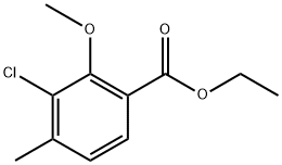 ethyl 3-chloro-2-methoxy-4-methylbenzoate Structure