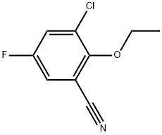 Benzonitrile, 3-chloro-2-ethoxy-5-fluoro- Structure