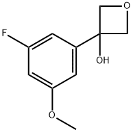 3-(3-fluoro-5-methoxyphenyl)oxetan-3-ol Structure