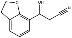 2,3-Dihydro-β-hydroxy-7-benzofuranpropanenitrile Structure