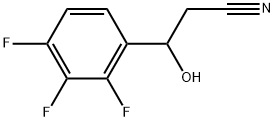 2,3,4-Trifluoro-β-hydroxybenzenepropanenitrile Structure