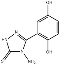 4-Amino-3-(2,5-dihydroxyphenyl)-1H-1,2,4-triazole-5(4H)-thione Structure