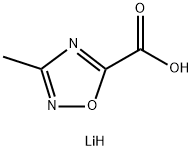 1,2,4-Oxadiazole-5-carboxylic acid, 3-methyl-, lithium salt (1:1) Structure