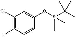 tert-butyl(3-chloro-4-iodophenoxy)dimethylsilane Structure