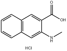 3-(methylamino)naphthalene-2-carboxylic acid
hydrochloride Structure