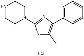 1-(5-Methyl-4-phenyl-1,3-thiazol-2-yl)piperazine dihydrochloride Structure