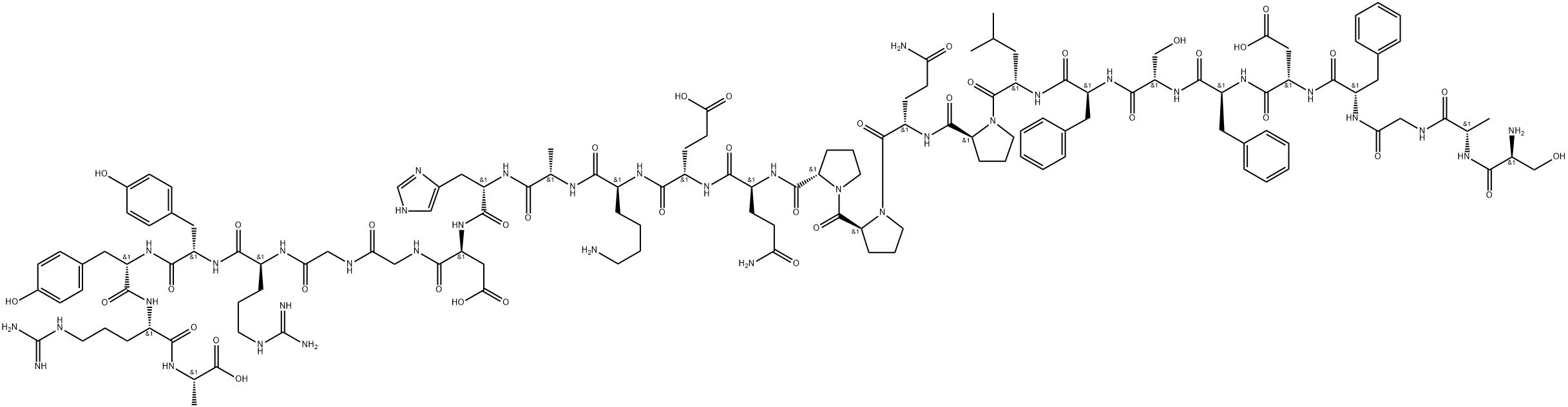 Alpha 1(I) Collagen (614-639), human Structure