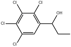 2,3,4,5-Tetrachloro-α-ethylbenzenemethanol Structure