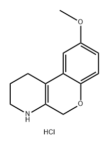 9-methoxy-1H,2H,3H,4H,5H-chromeno[3,4-b]pyridi ne hydrochloride Structure