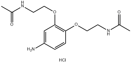 N,N''-[(4-Amino-1,2-phenylene)bis(oxyethane-2,1-diyl)]diacetamide hydrochloride 구조식 이미지