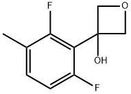 3-(2,6-difluoro-3-methylphenyl)oxetan-3-ol Structure