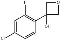 3-(4-chloro-2-fluorophenyl)oxetan-3-ol Structure