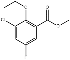 methyl 3-chloro-2-ethoxy-5-fluorobenzoate Structure