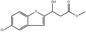 Methyl 5-chloro-β-hydroxybenzo[b]thiophene-2-propanoate Structure