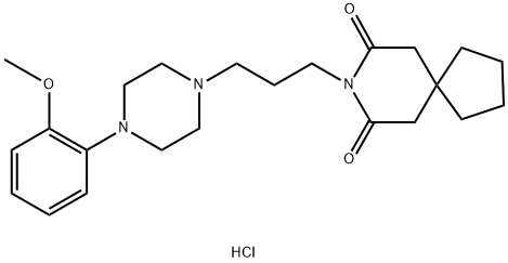 8-(3-(4-(2-Methoxyphenyl)piperazin-1-yl)propyl)-8-azaspiro[4.5]decane-7,9-dione dihydrochloride 구조식 이미지