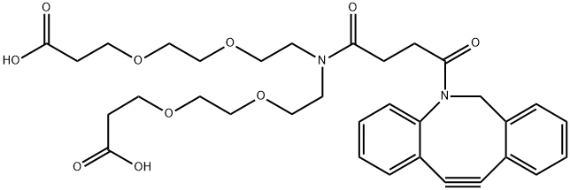 N-DBCO-N-bis(PEG2-acid) 구조식 이미지